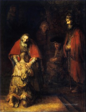 Rembrandt van Rijn Painting - The Return of the Prodigal Son Rembrandt